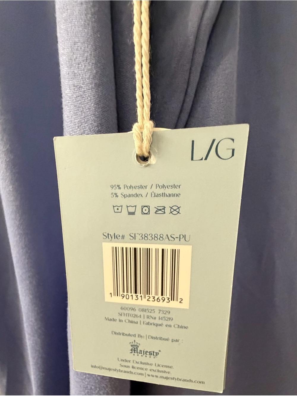 Sofft Periwinkle Comfy Cozy Size Large Pajama Pants & Long Sleeve Button Top Set - Picture 9 of 10